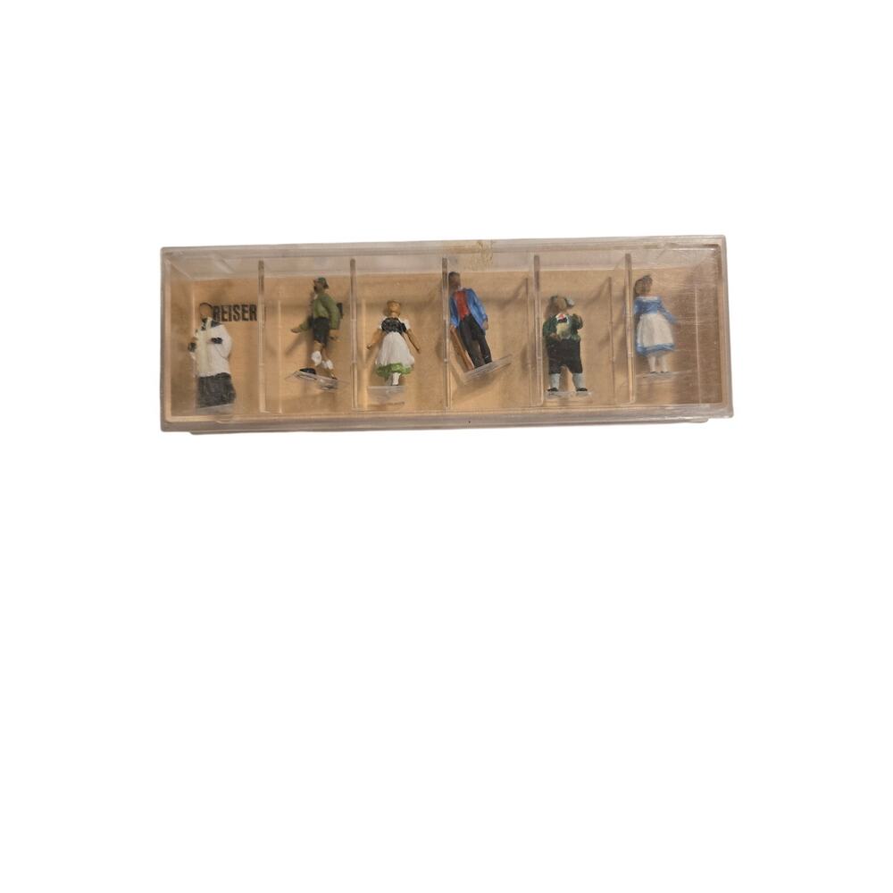 Preiser HO Scale 6 People Exklusiv 244 Made in Germany Set gr. 7